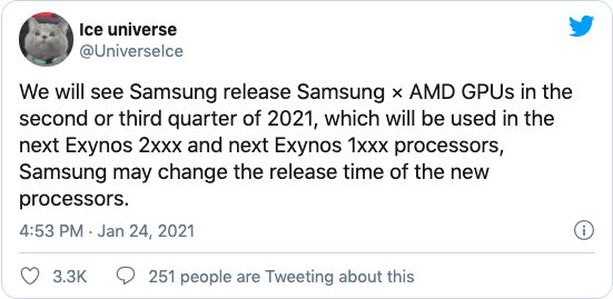 Samsung có thể ra mắt chip Exynos tầm trung và cao cấp với GPU AMD sớm hơn dự kiến - 1611543530